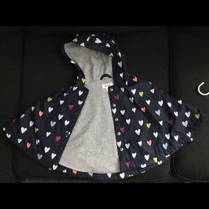 Rain Poncho, Gymboree Toddler Girl 12/18mo Navy